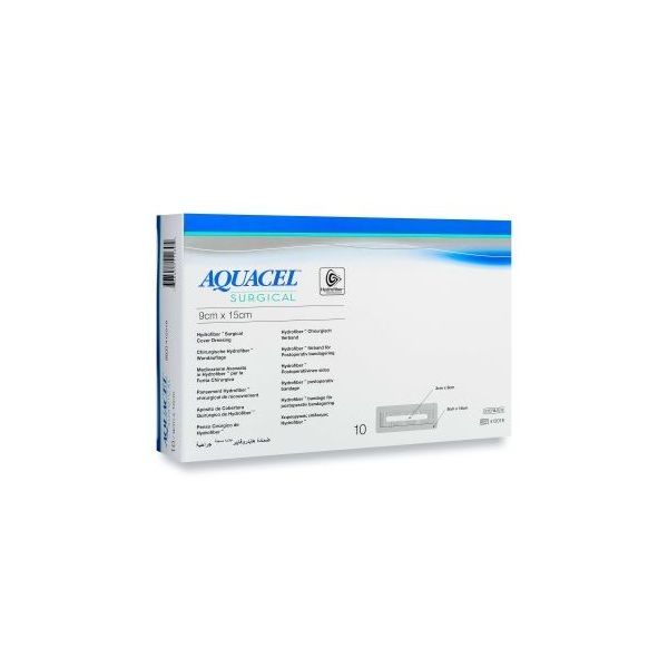 Aquacel Silver Surgical Cover Dress 9X25cm Box 10