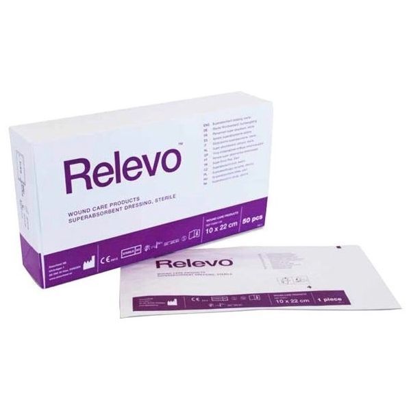 Relevo Absorbent Dressing 10x10cm