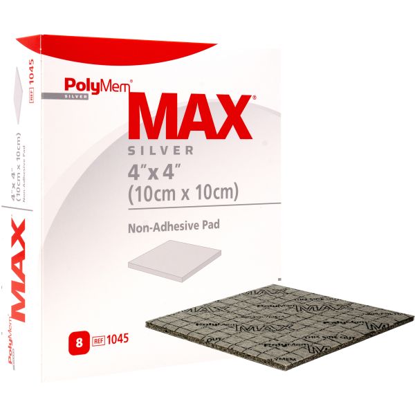 Polymem Max Silver Non-Adhesive Dressing 10x10cm