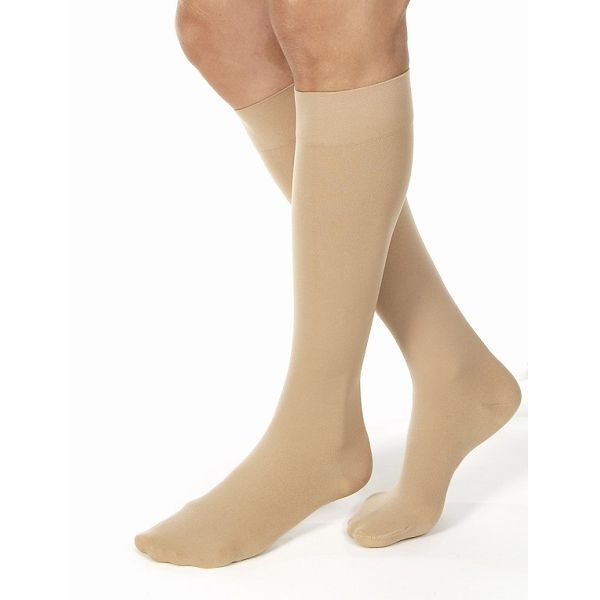 Jobst Relief Hosiery Full Calf Extra Large Knee Beige Closed Toe 20-30Hg