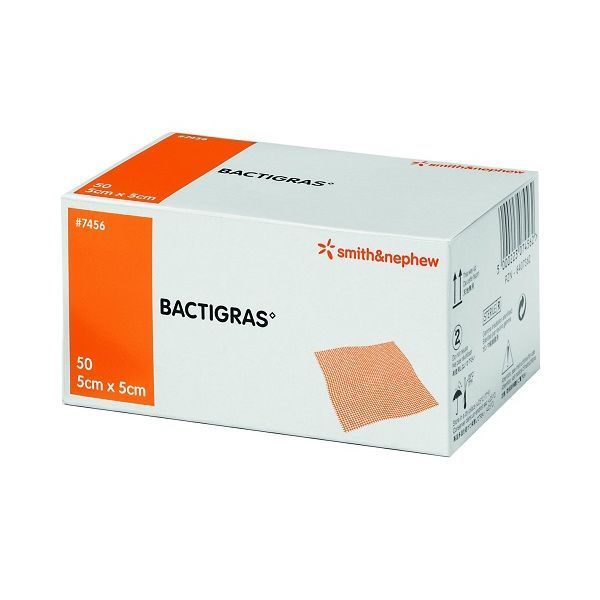 Bactigras Paraffin Gauze Dressing 5x5cm
