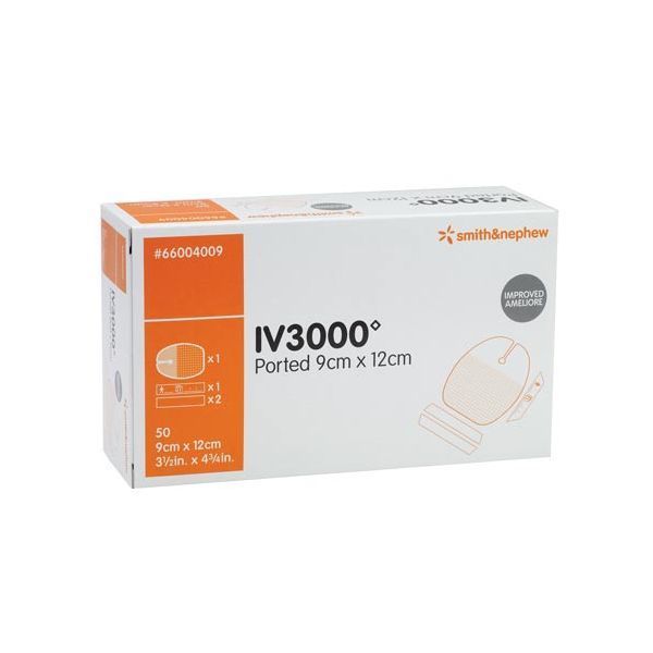 Opsite IV3000 Ported Dressing 12x9cm Box 50