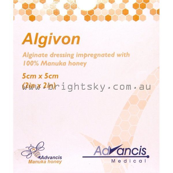 Algivon Alginate With Honey 5x5cm Box 5