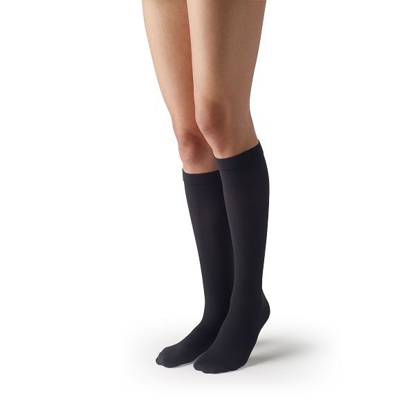 TED Knee Length Black Large Regular Closed Toe