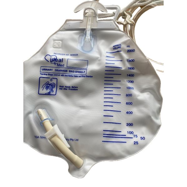 Uno 4Sure Drain Bag Sterile Lever Tap 100cm 2L