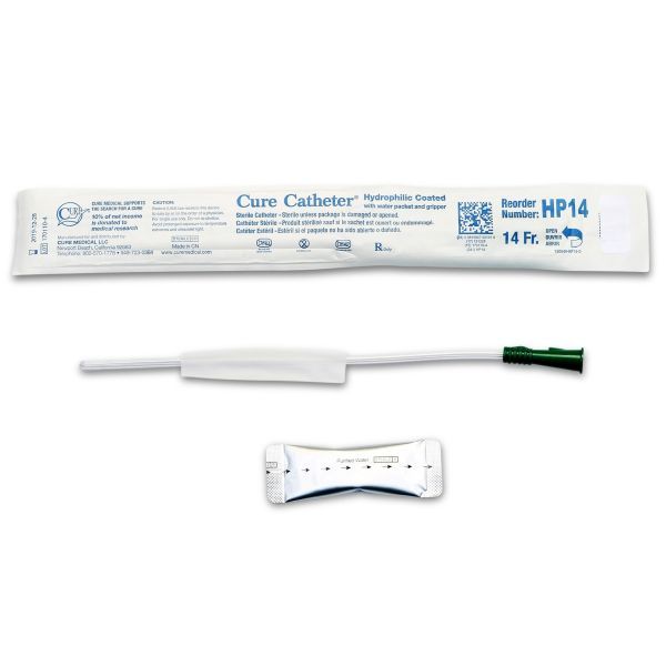 Cure Paediatric Hydrophilic Catheter UnisexFG14 Box 30