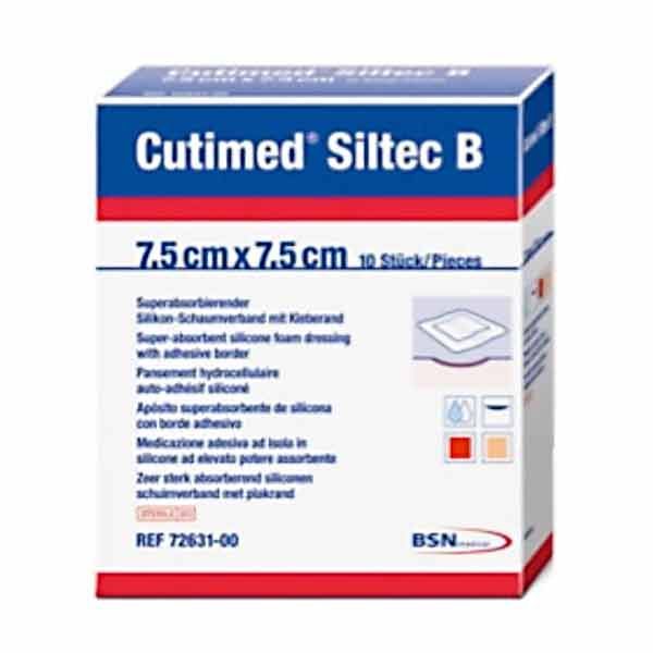Cutimed Siltec B 7 x 10cm Oval Sterile Box 10