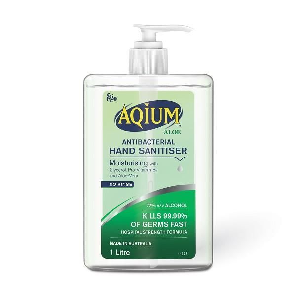 Aqium Hand Sanitiser Aloe 1L