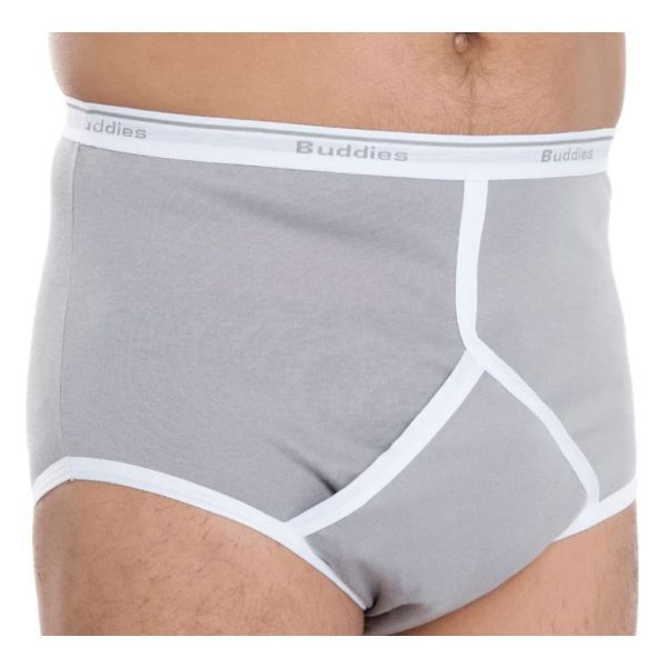 Buddies Dignity Extra Large Y-Front Waist 115-120cm Grey 350ml