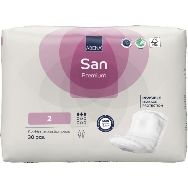 Abena San 2 Premium Light Pink 350ML Pk30