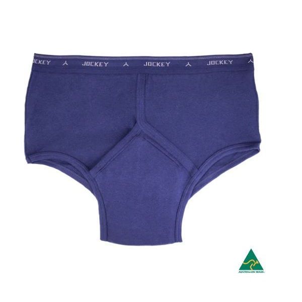 Jockey - Size 14 - 400mL - 80cm - Men's Y-Front Navy Blue