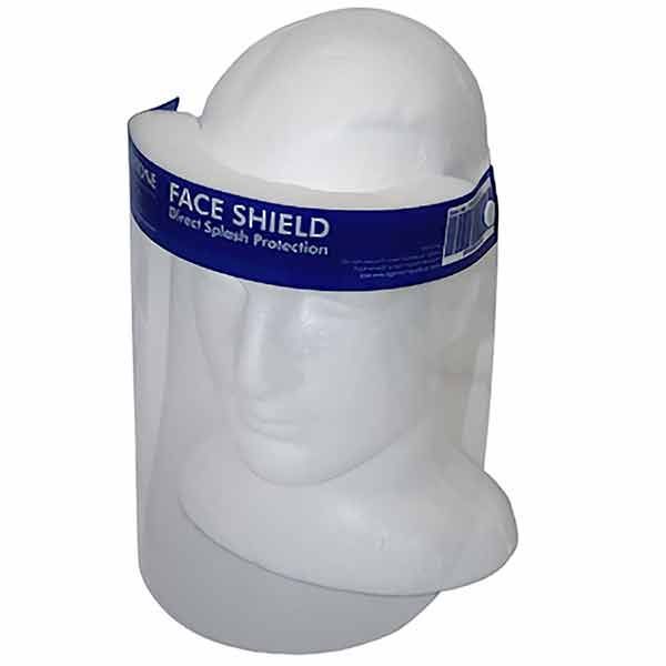 Full Face Shield TGA 32X24.2cm Anti Fog  With Foam Band Blue