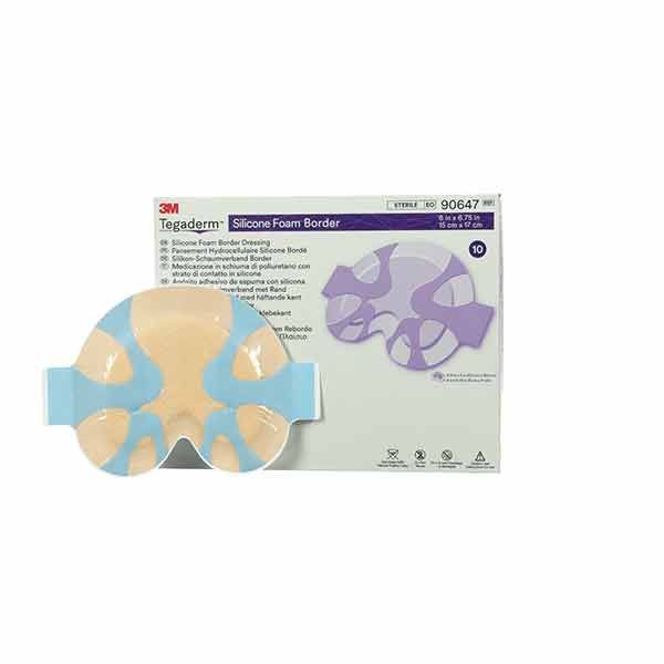 Tegaderm Silicone Foam Border Dressing Small Sacral 15x17cm