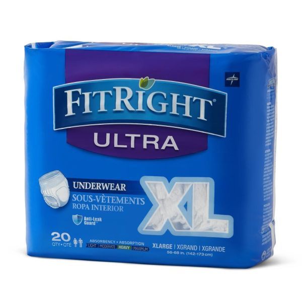 Fitright Ultra Disposable Pull Up Extra Large 56-68 1 Pack 20