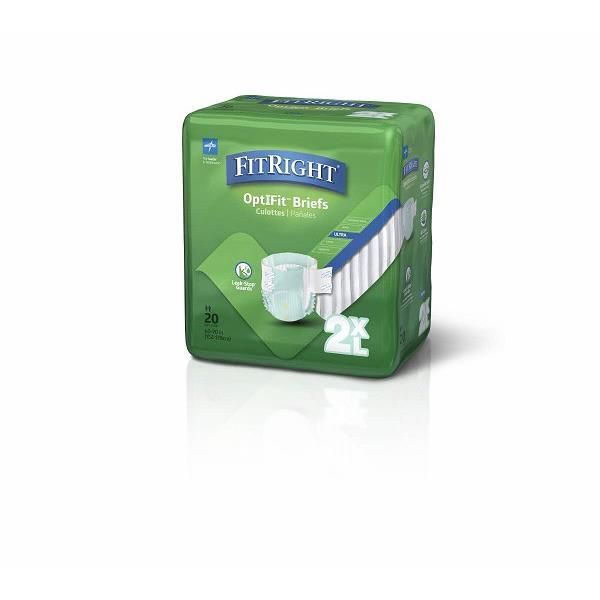 Fitright Ultra Brief 2XL 60-69 PK 20's