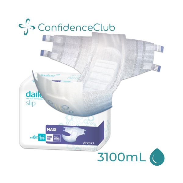 ConfidenceClub Dailee Slip Maxi 2XL 130-190cm 3100ml Pk30