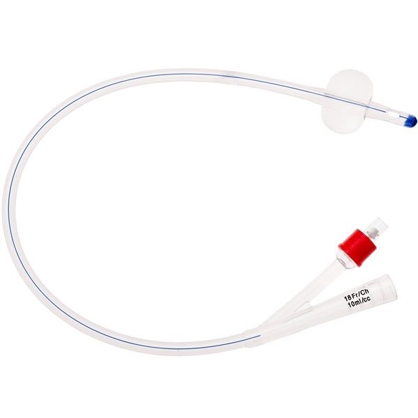Unoquip Silicone Foley Catheter Nelaton 10ml Fg18 Box 10